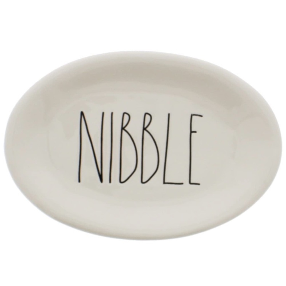 Rae Dunn Appetizer Plate - Nibble Small Plate